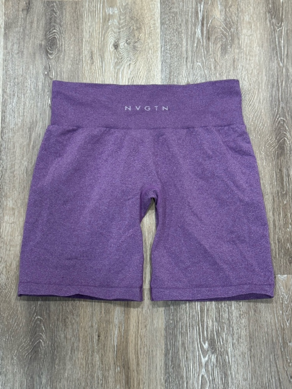 NVGTN High-Rise Sculpting Bike Shorts in Plum Purple